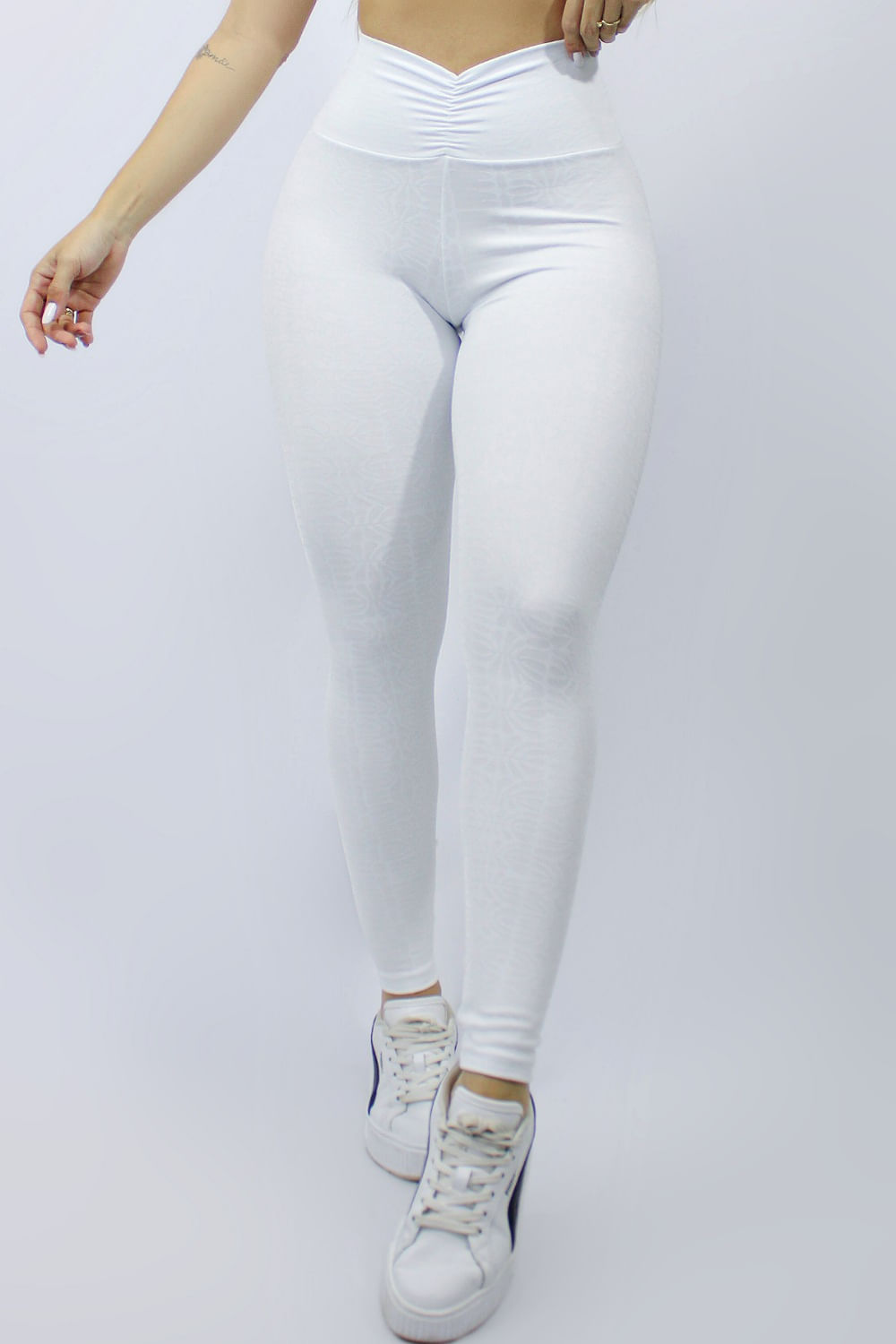 Legging franzida best sale