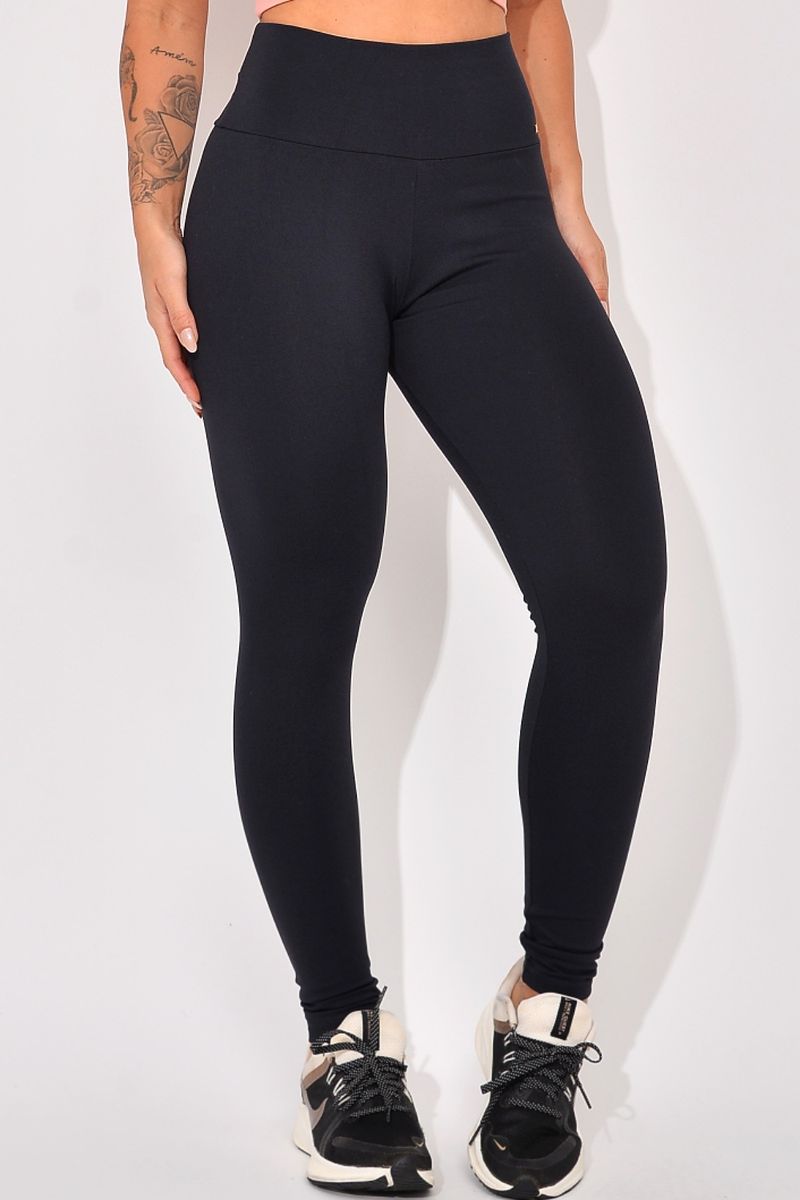 Legging Fitness Cintura Alta Preta